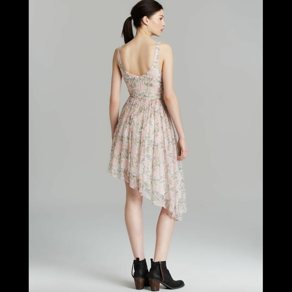 NWT! $395 Elizabeth and James 'Manette' Floral Print Silk Dress [‎ SZ 6 ] - Picture 3 of 12